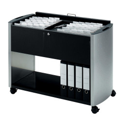 Suspension file trolleys