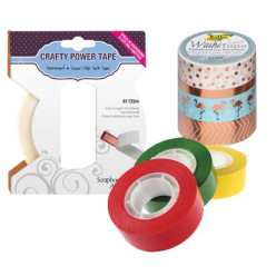 Hobby tapes and adhesives