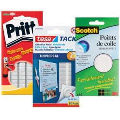 Pâte adhésive et pastilles adhésives