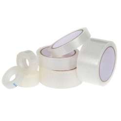 Transparent adhesive tapes