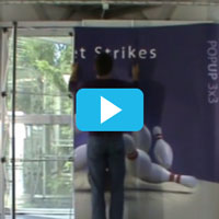 popup pop-up parapluie stand